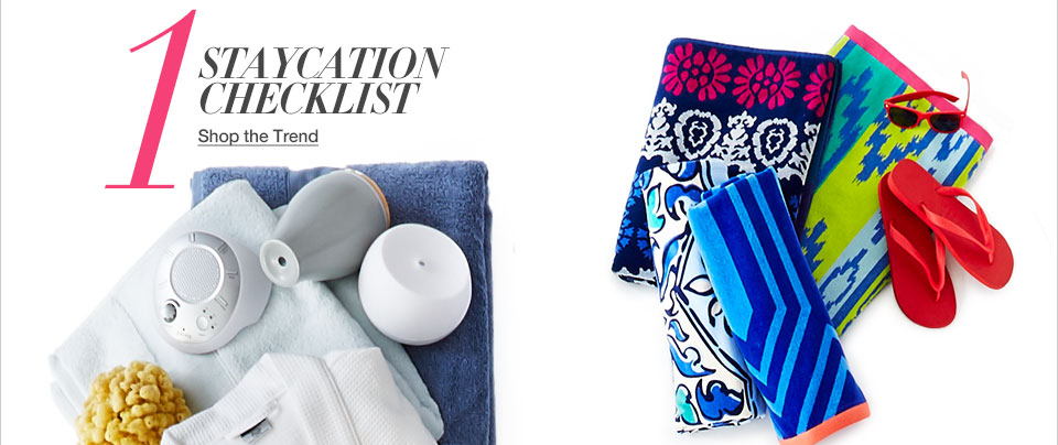 One. Staycation checklist.