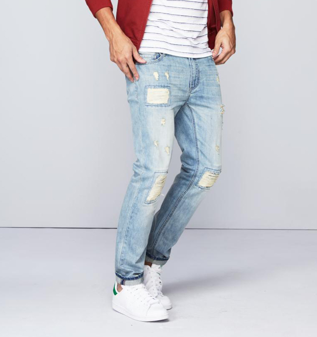 denim pants outfit men